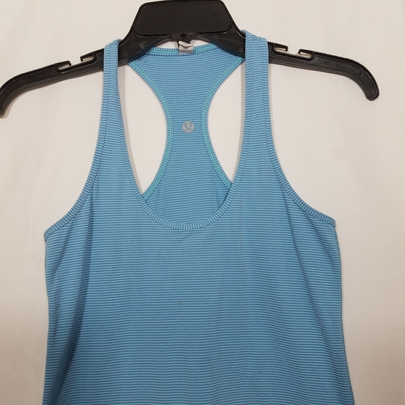 Lululemon Race Back Reversible Stripe Top Size 6 - Picture 2 of 6